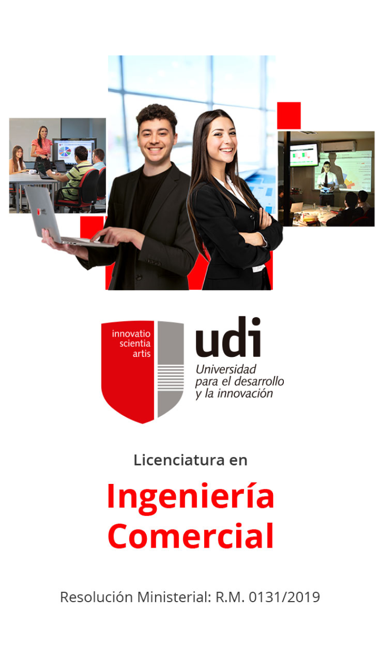 Portada de la carrera de ingeniería comercial