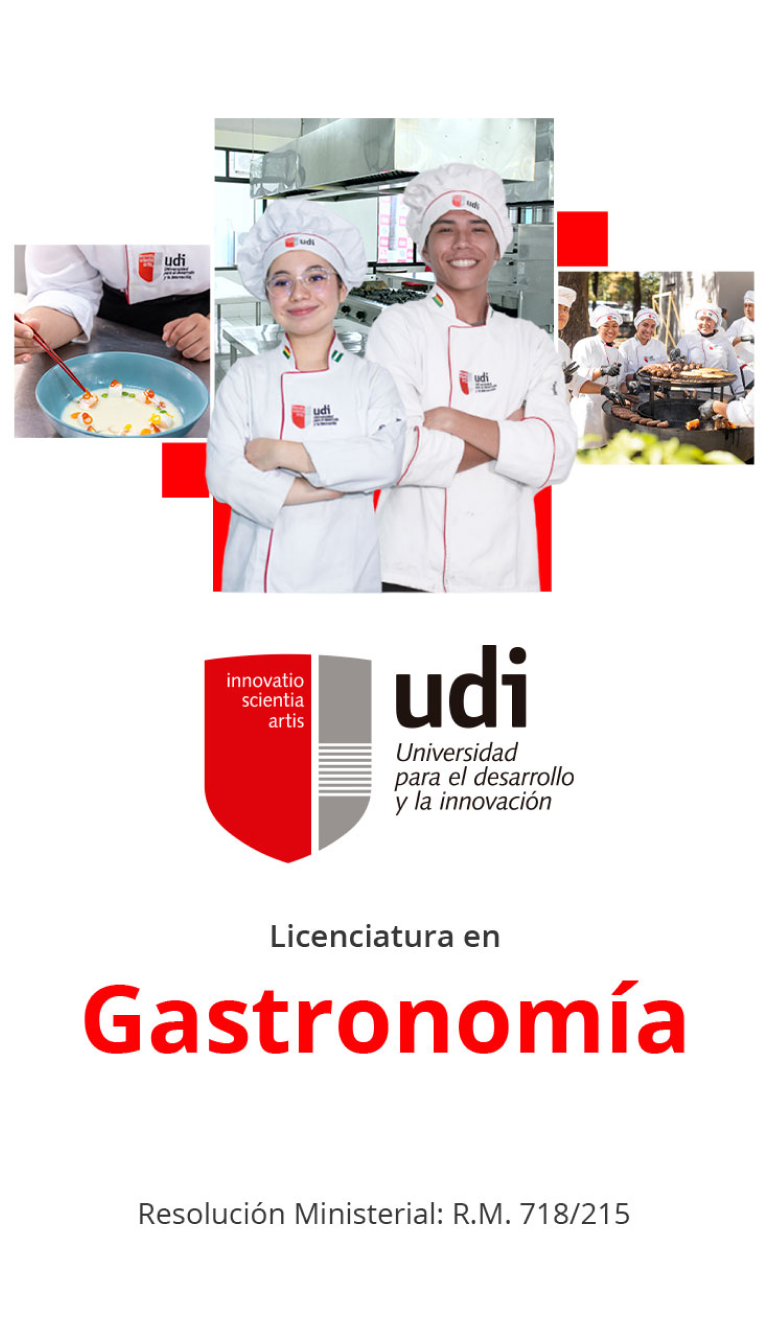 Portada de la carrera de gastronomia