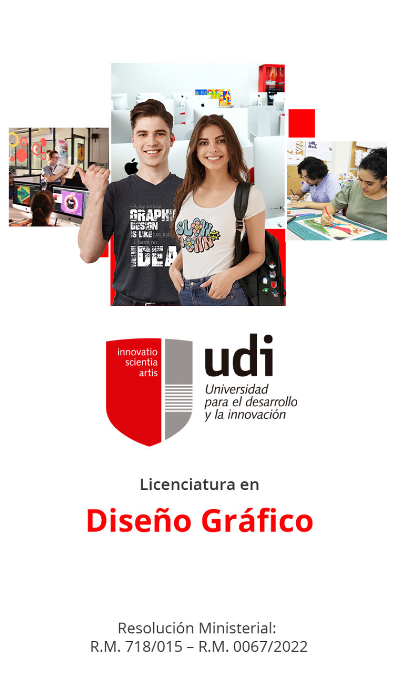 Portada de la carrera de diseño gráfico