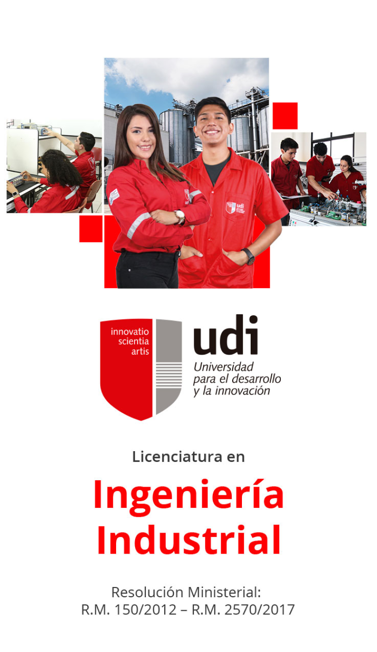 Portada de la carrera de ingeniería industrial