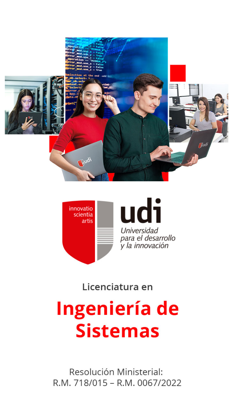 Portada de la carrera de ingeniería de sistemas